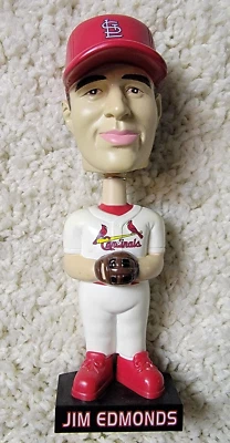 Jim Edmonds Bobblehead 2002 Cardenales de San Luis MLB Promoción Sin Caja Foto 1 de 4
