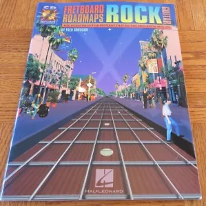Fretboard Roadmaps: Rock Guitar Electric Guitar Lessons Technique book w/ CD - Foto 1 di 9