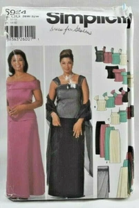 2002 Simplicity Sewing Pattern 5924 Womens Evening Tops Skirts Wrap 26-32 5718 - Picture 1 of 8