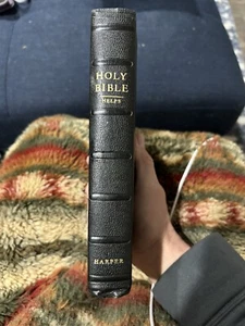 Holy Bible KJV - Harper Brothers Brevier Type Pronouncing - Picture 1 of 13
