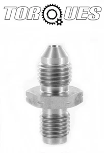 AN-4 ( 4AN AN04 ) M10x1.25 Metric Inverted Concave Stainless Steel Adapter - Picture 1 of 2