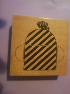 Darcie's P1875 Monedero/Caja de Regalo Sello de Goma Montado en Madera 3.5" - Imagen 1 de 4