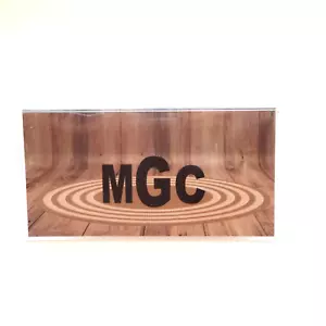 Personalized Monogram Vinyl Checkbook Cover with Wood Panel Image Design - Picture 1 of 5