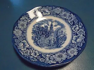 Staffordshire Liberty Blue North Church Untertasse(n) - Bild 1 von 2
