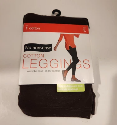 Leggings No Nonsense para mujer talla grande de algodón espresso cómodos elásticos nuevos con etiquetas Foto 1 de 2
