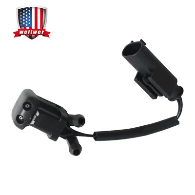 Windshield Washer Dual Inlet Nozzle Heated Black for BMW M5 540i 528i 530i 525i - Image 1 of 4