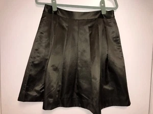 Club Monaco Skirt Size 6 Chocolate Brown Pleated Cotton-Silk Blend Formal/Work - Picture 1 of 9