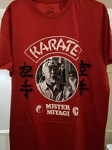 The Karate Kid Mister Miyagi Licensed Large Men’s Tee Shirt - Picture 1 of 3