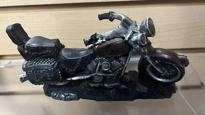 Resin Motorcycle Replica Statue Decor Figurine Harley Davidson Style 7” 3.5” 2” - Picture 1 of 5