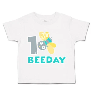 Toddler T-Shirt First Birthday Bee Day Honey Bee Cotton Cakes Boy & Girl Clothes - Picture 1 of 18
