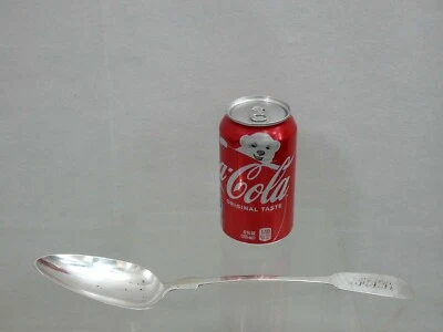 ANTIQUE SILVER LARGE STUFFING SPOON / SERVING PIECE Germany Berlin 19th century  - Image 1 of 4