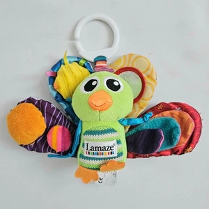 Lamaze Jacques The Peacock Soft Toy Baby Sensory Texture Colour Clip On Ring - Picture 1 of 11