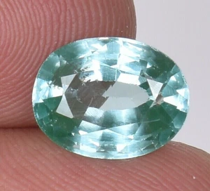 AAA Natural Green Tourmaline 8.95 Ct. Oval Faceted Cut Specimen Loose Gemstone - Picture 1 of 5