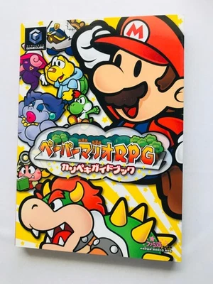 Paper Mario RPG Perfect Complete Kanpeki Guide Book GC Strategy with Postcard - Image 1 of 4