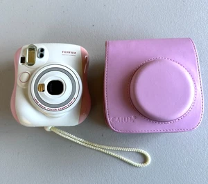 Fujifilm Instax Mini 25 analoge Sofortbildkamera pink SELTENE FARBGEBUNG getestet & funktionsfähig! - Bild 1 von 11