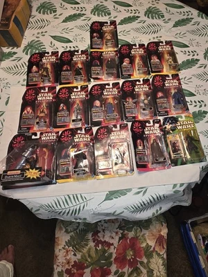 Star Wars Episodio 1 Lote de 16 Figuras Hasbro Amenaza Fantasma 1998 (Colección 1) Foto 1 de 4