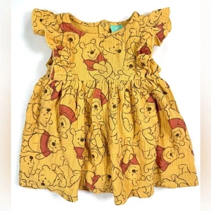 Vestido DISNEY BABY Niña Pequeña Winnie the Pooh Estampado Completo Manga Volantes 18m - Imagen 1 de 10