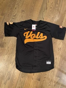 Hunter Ensley Tennessee Volunteers Baseball Jersey Large Nwt Black - Picture 1 of 2
