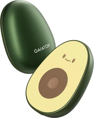 GIGATOP Gaiatop Handwärmer wiederaufladbar, 2er-Pack, magnetisch avocado