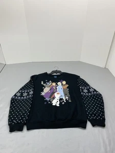 Disney Frozen II Sweatshirt Youth XS Olaf Elsa Anna Kristoff Sven Snowflake Kids - Picture 1 of 11