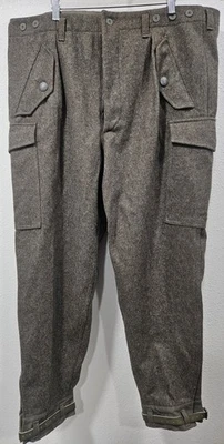 Vintage 1961 Swedish Military Wool Pants Men's 42 - Image 1 of 4