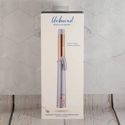 Conair Unbound Cordless Titanium 1” Curling Iron Rechargeable New in Box. - Image 1 of 3