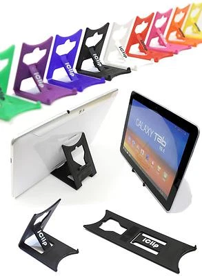 Samsung Galaxy Tab 9" 10" Computer Tablet Holder BLACK iClipTravel Desktop Stand - Image 1 of 4