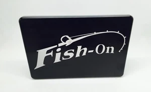 FISH ON, ALUMINUM BILLET HITCH PLUG COVER 3X5 - Picture 1 of 2