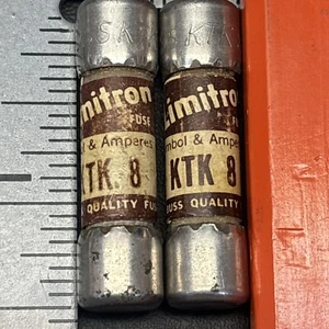 2 - Fusibles Bussmann Limitron KTK-8 8 amperios, 600 VCA, envío gratuito a EE. UU. - Imagen 1 de 4