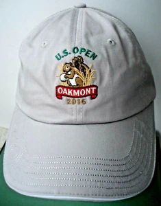 2016 US Open Golf Hat Cap Oakmont Strapback Adjustable USGA Member Gray - Picture 1 of 7