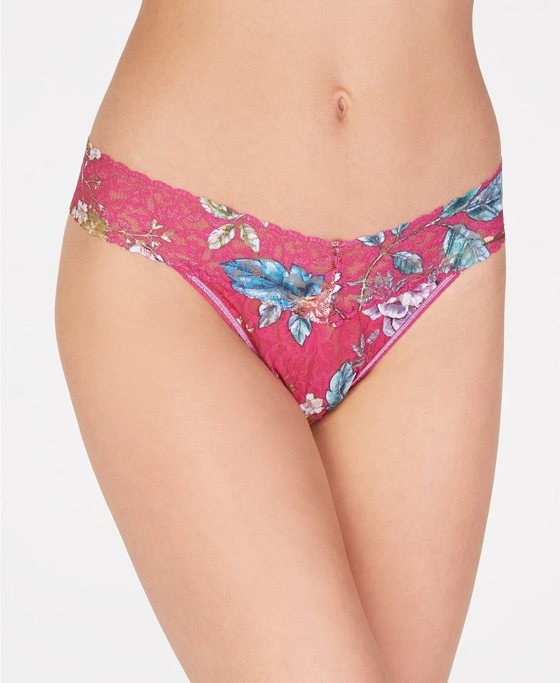 Hanky Panky Womens 186260 Floral Low Rise Thong Multi Underwear Size One Size - Image 1 of 3