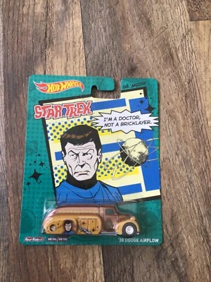 Hot Wheels '38 Dodge Airflow Dr. Mccoy Star Trek Pop Culture #BDR77 Brown 1:64 - Image 1 of 2