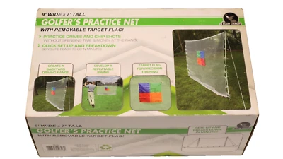 Red de práctica de golfista Club Champ - 9' de ancho x 7' de alto con bandera de objetivo extraíble Foto 1 de 3