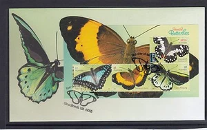 MINIHOJA DE INSECTOS MARIPOSAS AUSTRALIA 2016 en FDC - vida silvestre. - Imagen 1 de 1