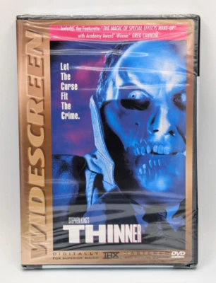 Thinner 2001 DVD Stephen King Horror THX Widescreen Special Features New Sealed Foto 1 de 4
