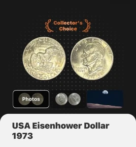 1973-D Eisenhower Dollar - UNCIRCULATED! - Picture 1 of 4