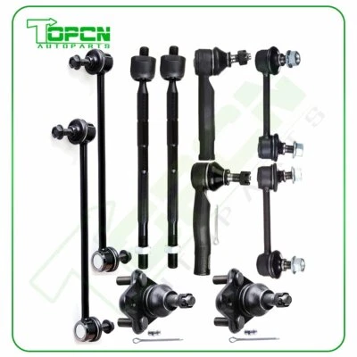 10pcs Front & Rear Sway Bars Tie Rod Links Fits 2001 - 2005 Toyota Rav4 2WD 4WD - Image 1 of 4