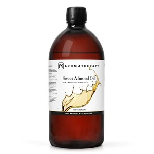 n2 Aromatherapy Süßes Mandelöl - 900ml - für Haut, Haare, Massage, Nägel - Bild 1 von 8