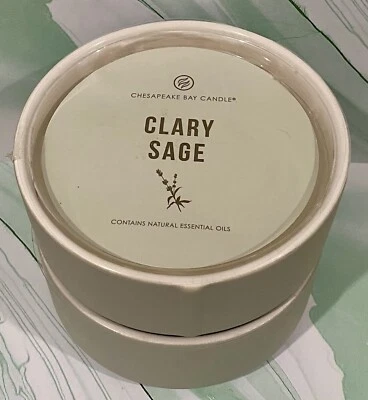 🕯️Chesapeake Bay Candle Clary Sage 3-Wick Candles - Aromatherapy -FREE SAME DAY - Image 1 of 4