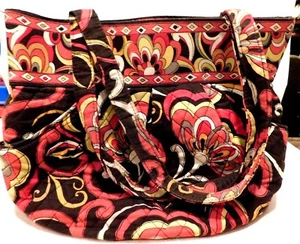 Vera Bradley Multi-Color Floral Quilted Medium Satchel Handbag Purse  - Picture 1 of 5