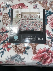Martha Stewart Percale Jacobean 3 Piece Full / Queen Comforter Set, NWT - Picture 1 of 5