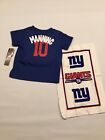 Neuf avec étiquettes T-shirt manches courtes bleu New York Giants Eli Manning #10 - 24mos, 2T,3T
