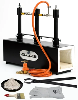 DEVIL FORGE DFPROF3b Schmelzofen Schmiedeofen Gasofen Gasbrenner Propangas