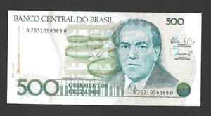 500 CRUZADOS UNC  BANKNOTE FROM BRAZIL 1986-88  PICK-212