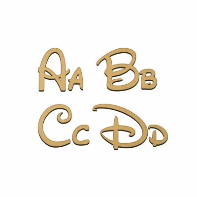 Disney Font Wooden Letters Large Small 2cm-40cm 6mm Quality Thick MDF  - image 1 of 4