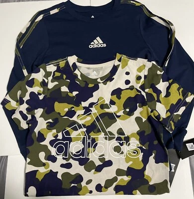 Adidas  (2 Pack) Big Boys Camo Tees One Long Sleeve And One Short Sleeve - Image 1 of 4
