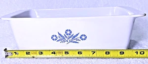 CorningWare Blue White Cornflower Loaf Pan 2 Qt P-315 - Picture 1 of 10
