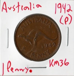 Moneda Australia 1 Centavo 1942 (p) KM36 - Imagen 1 de 2