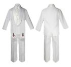 New Baby Toddler Boy Teens Baptism Communion White Suit Guadalupe On Stole S-20