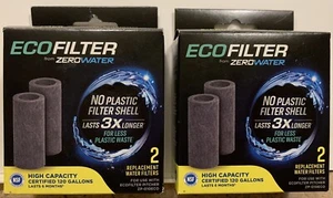Zero Water Eco Filter 2 Paquete de 4 Filtros de Repuesto para Jarras ZP-010ECO Nuevo - Imagen 1 de 2